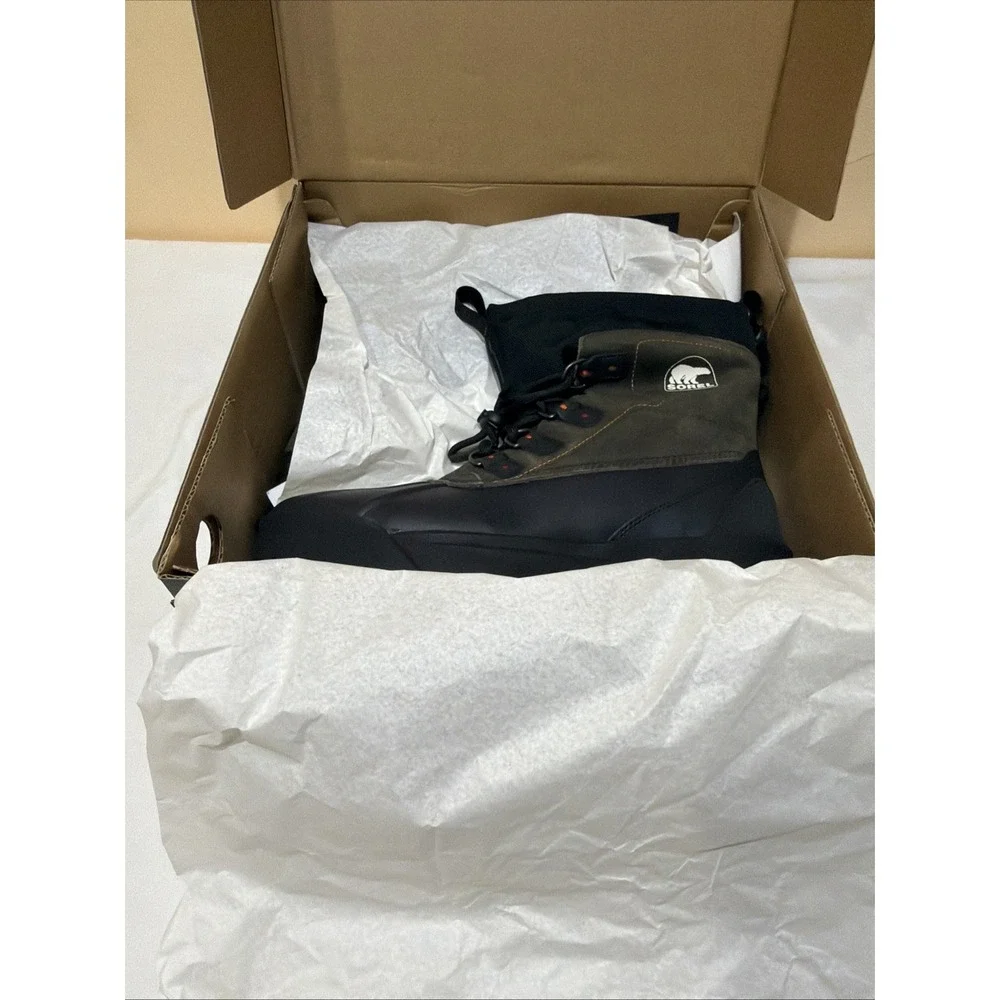Sorel Scout 87 XT‎ WP Men's Nubuck Waterproof Hiking Boot Black / Quarry Size 11